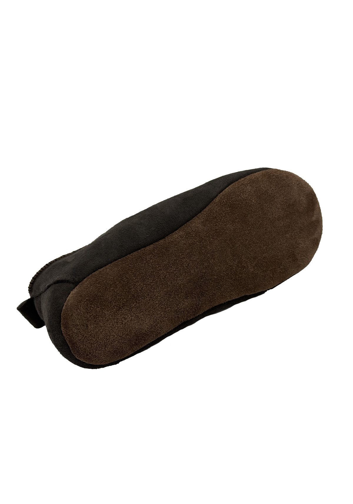 Hollert Hausschuh Lammfell Hausschuhe Bali Dunkelbraun Unisex