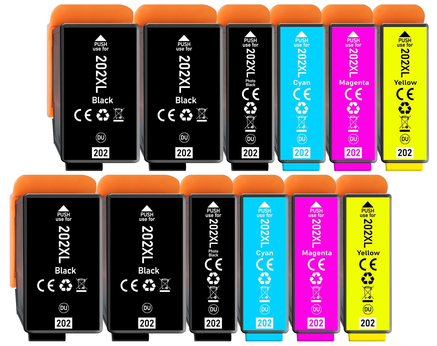 12er Multipack für Epson 202XL Tintenpatronen Set Tintenpatrone