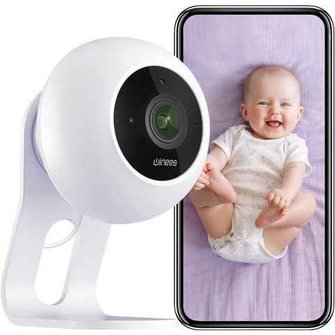 Diyarts Video-Babyphone, 2K HD Auflösung, Babymonitor, 1-tlg., App 24x7 Überwachung, Bewegungserkennung, Zwei-Wege-Audio, Flexible Installation, sicher, einfach – mit Alexa