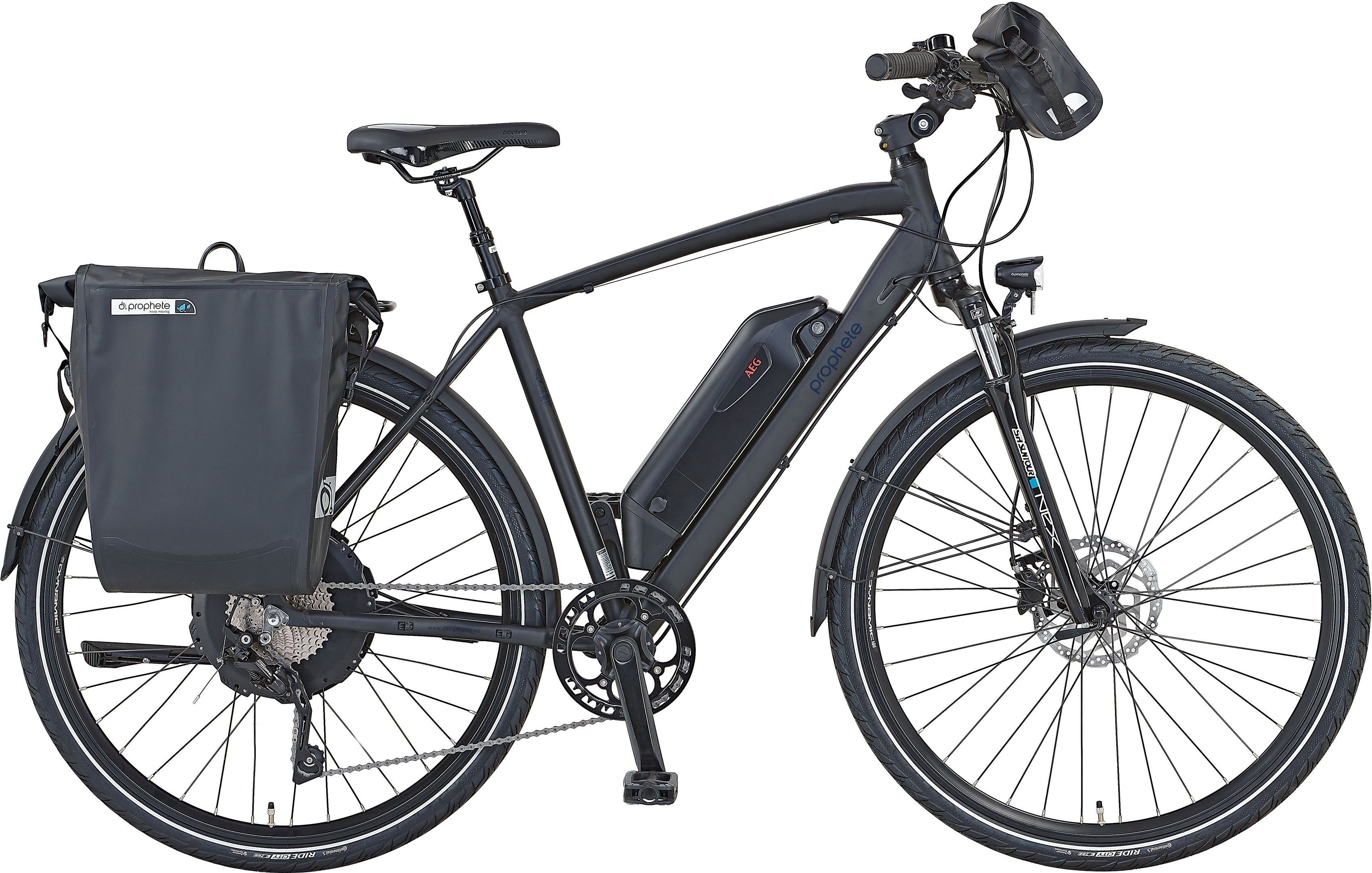 Prophete E-Bike Prophete Entdecker e2000 Herren, 10 Gang Shimano Deore XT  Schaltwerk, Kettenschaltung, Heckmotor 250 W