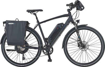 Prophete E-Bike Prophete Entdecker e2000 Herren, 10 Gang Shimano Deore RD-T6000 Schaltwerk, Kettenschaltung, Heckmotor, 614 Wh Akku, (mit Gepäckträgertasche, mit Lenkertasche)