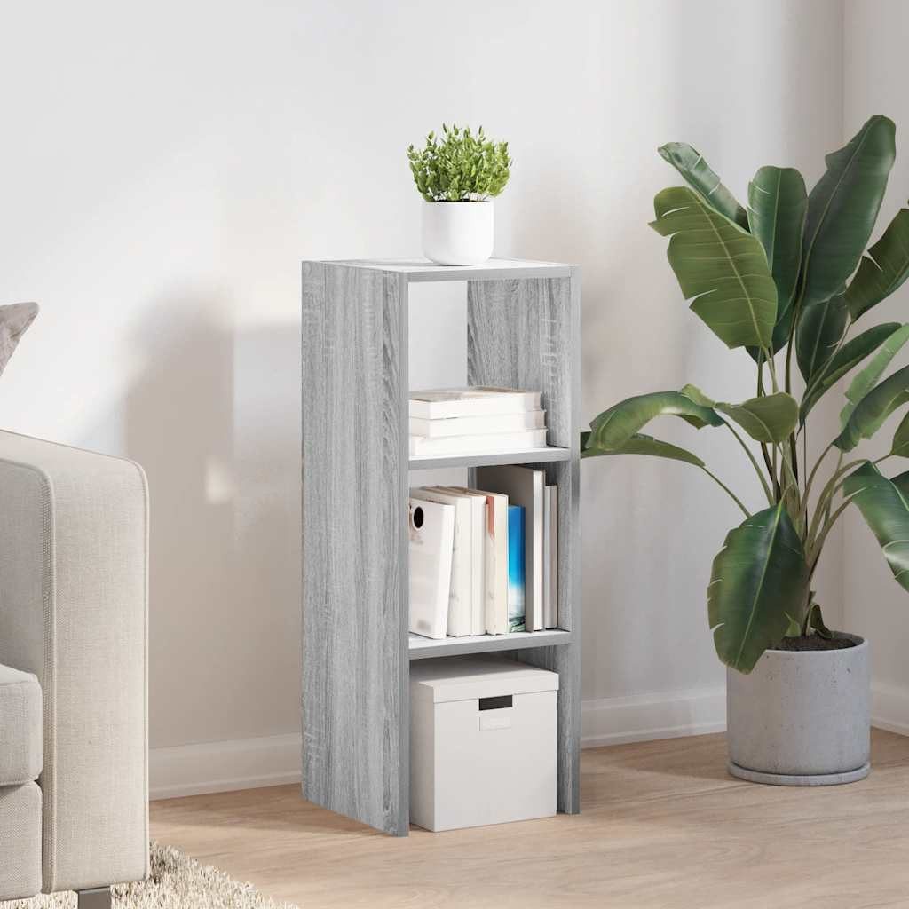 vidaXL Fächerschrank Bücherregal Stapelbar Grau Sonoma günstig online kaufen