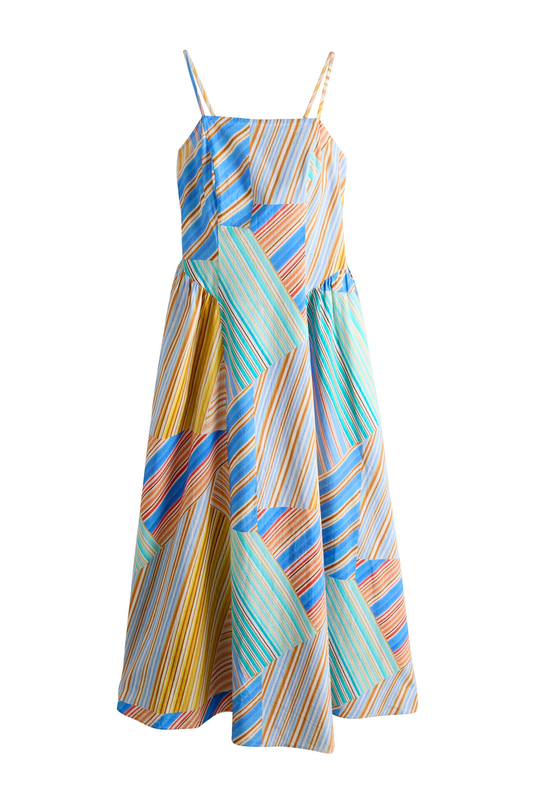 Next Sommerkleid Sommerkleid mit schmalen Trägern und Baumwolle (1-tlg)
