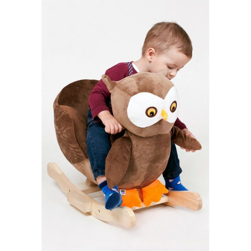 CARERO Schaukeltier 33246 SCHAUKELHUND GRAU-BRAUN