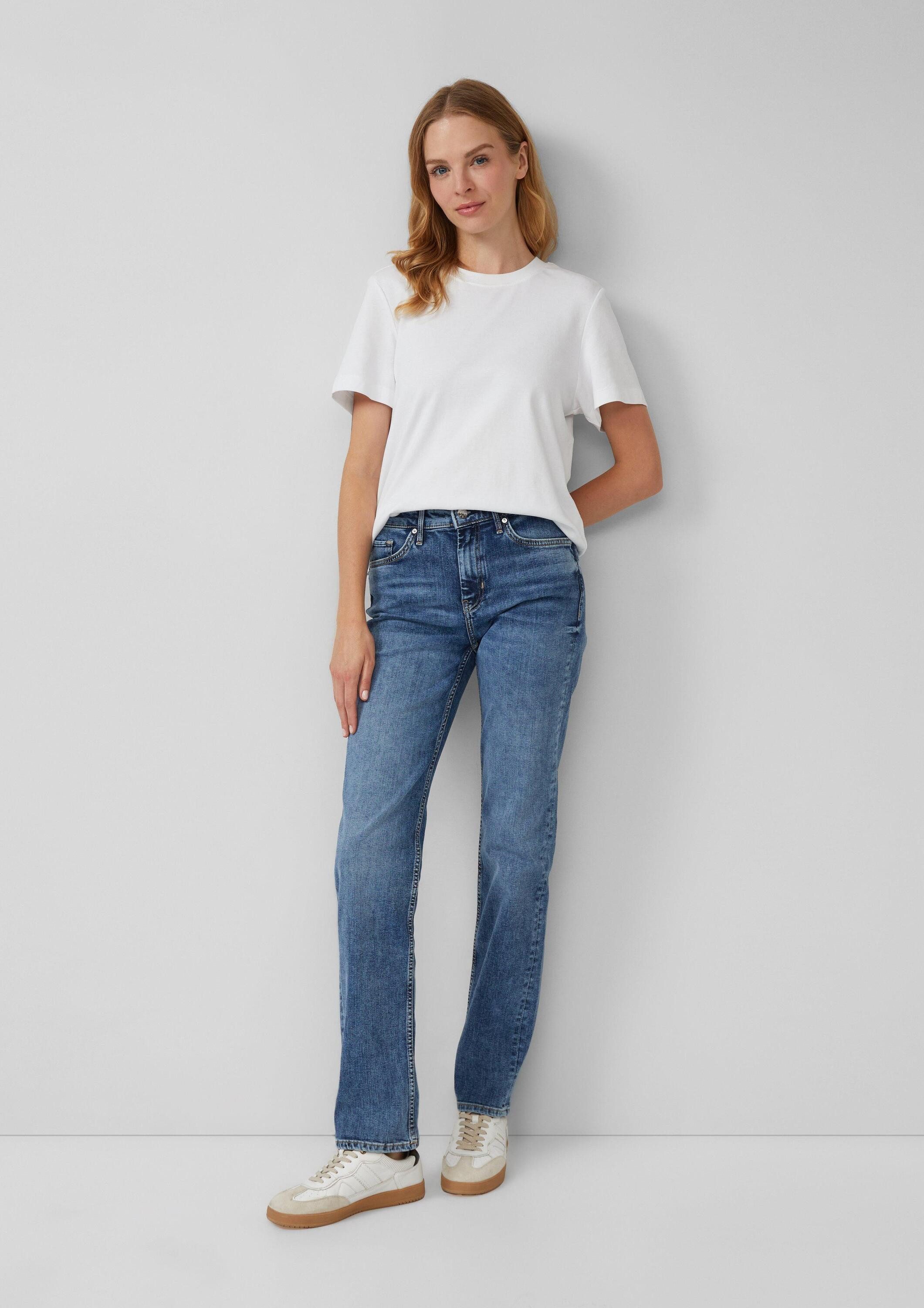 s.Oliver Regular-fit-Jeans Jeans-Hose KAROLIN Jeans Karolin / Mid Rise / Straight Fit
