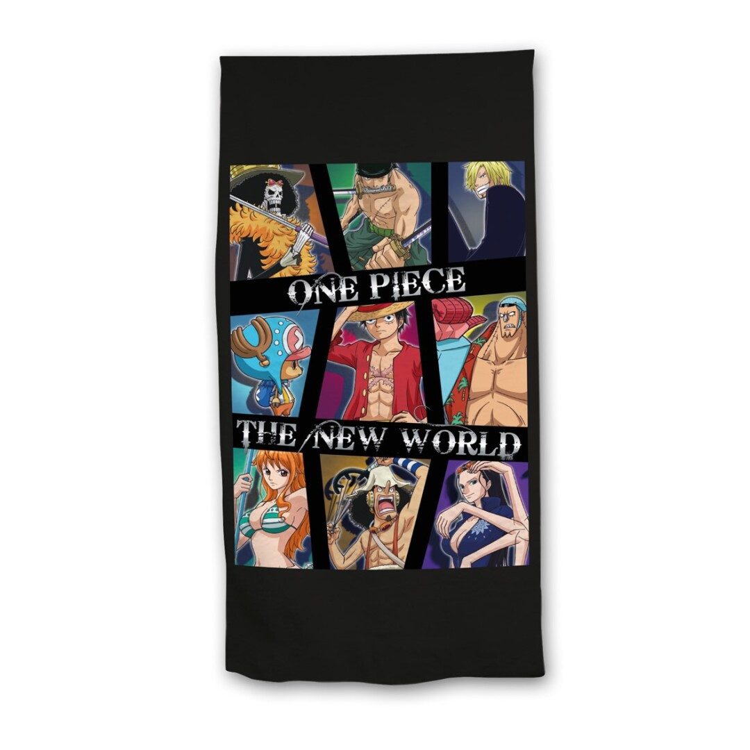 One Piece Anime Strandtuch One Piece Monkey D Ruffy and Crew Mikrofaser Bad günstig online kaufen