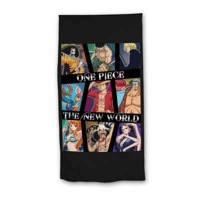 One Piece Anime Strandtuch One Piece Monkey D Ruffy and Crew Mikrofaser Badetuch 70x140 cm