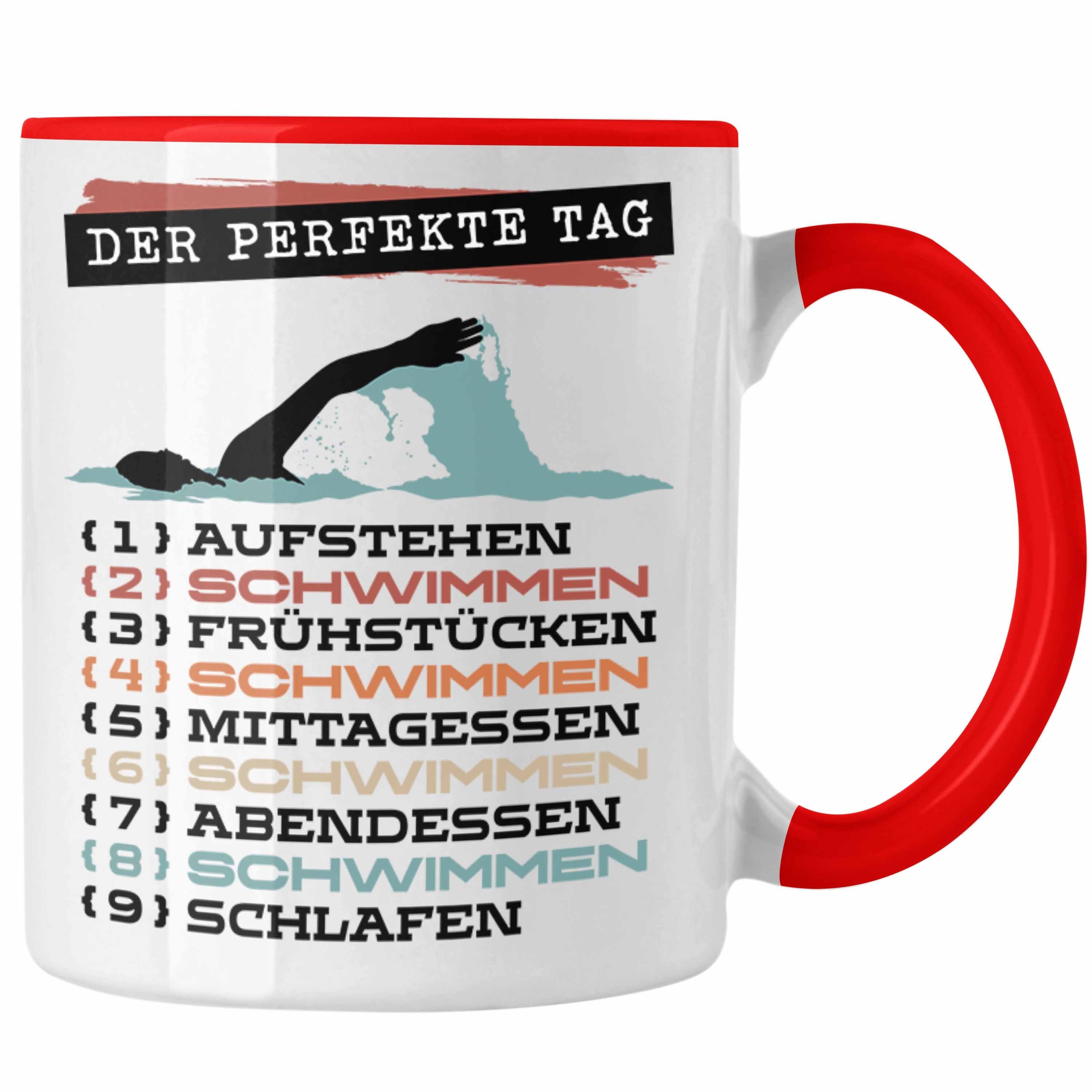 Rot - Trendation Der Tag Becher Trendation Schwimme Tasse Geschenk Perfekte Tasse Schwimmer