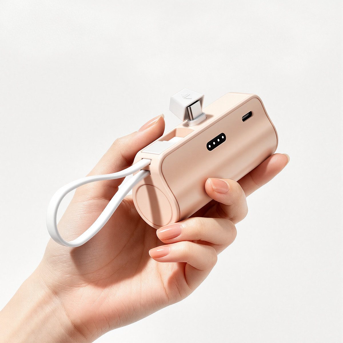 AeroAxis 2 in 1 5000mAh Powerbank Tragbar Ladegerät Externer Akku für Handy Powerbank 5000 mAh, Kompakt & Leicht, Ideal für Reisen,Outdoor