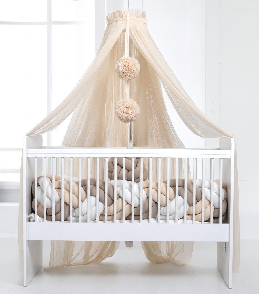 Baby Fancyroom Betthimmel Betthimmel aus 12 Meter Tüll aus 1. Klasse für Kinderbett Gitterbett, Himmel für Babybett Kinderbett