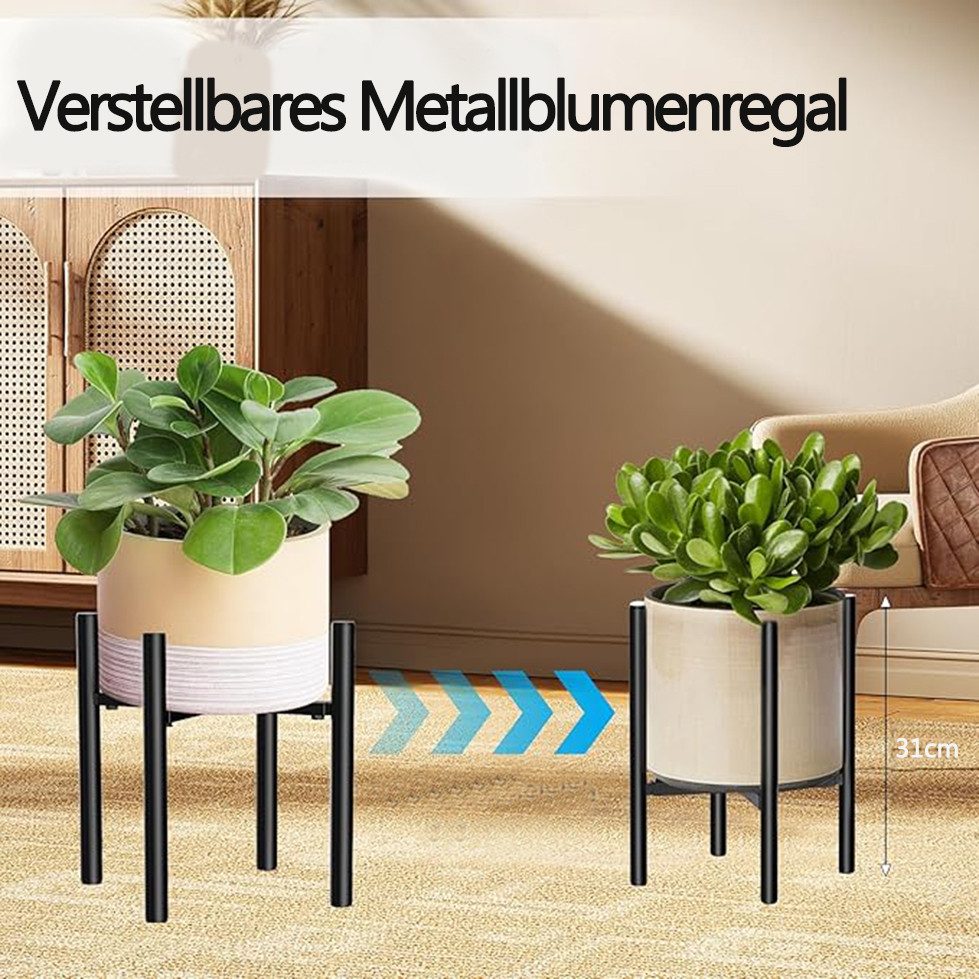 Auledio Blumenständer Metall Pflanzenständer Blumentopfständer Teleskopierb günstig online kaufen