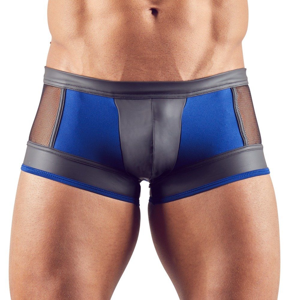 Svenjoyment Underwear Boxershorts Boxershorts mit Netzeinsatz Wetlook -  schwarz/blau