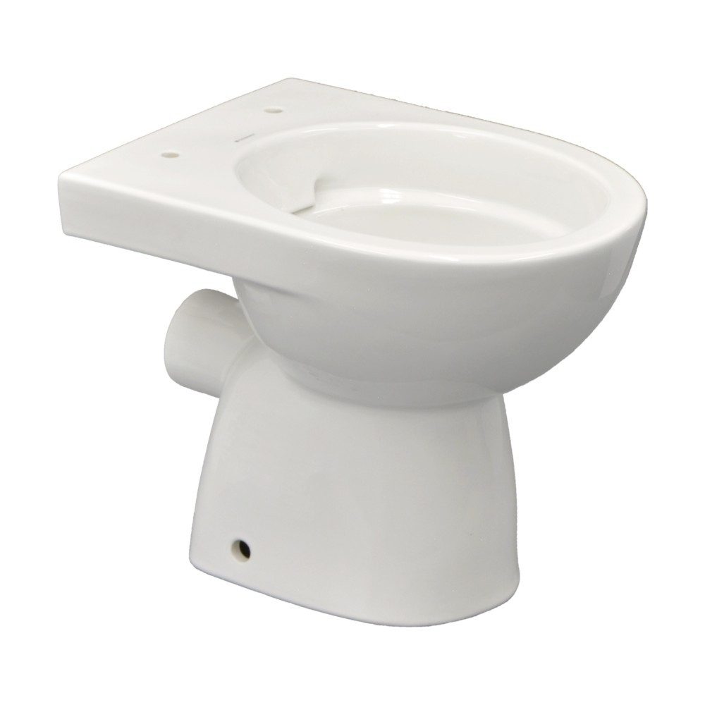 GEBERIT WC-Komplettset Geberit Stand-Tiefspül-WC Renova, Abgang waagerecht, spülrandlos, weiß