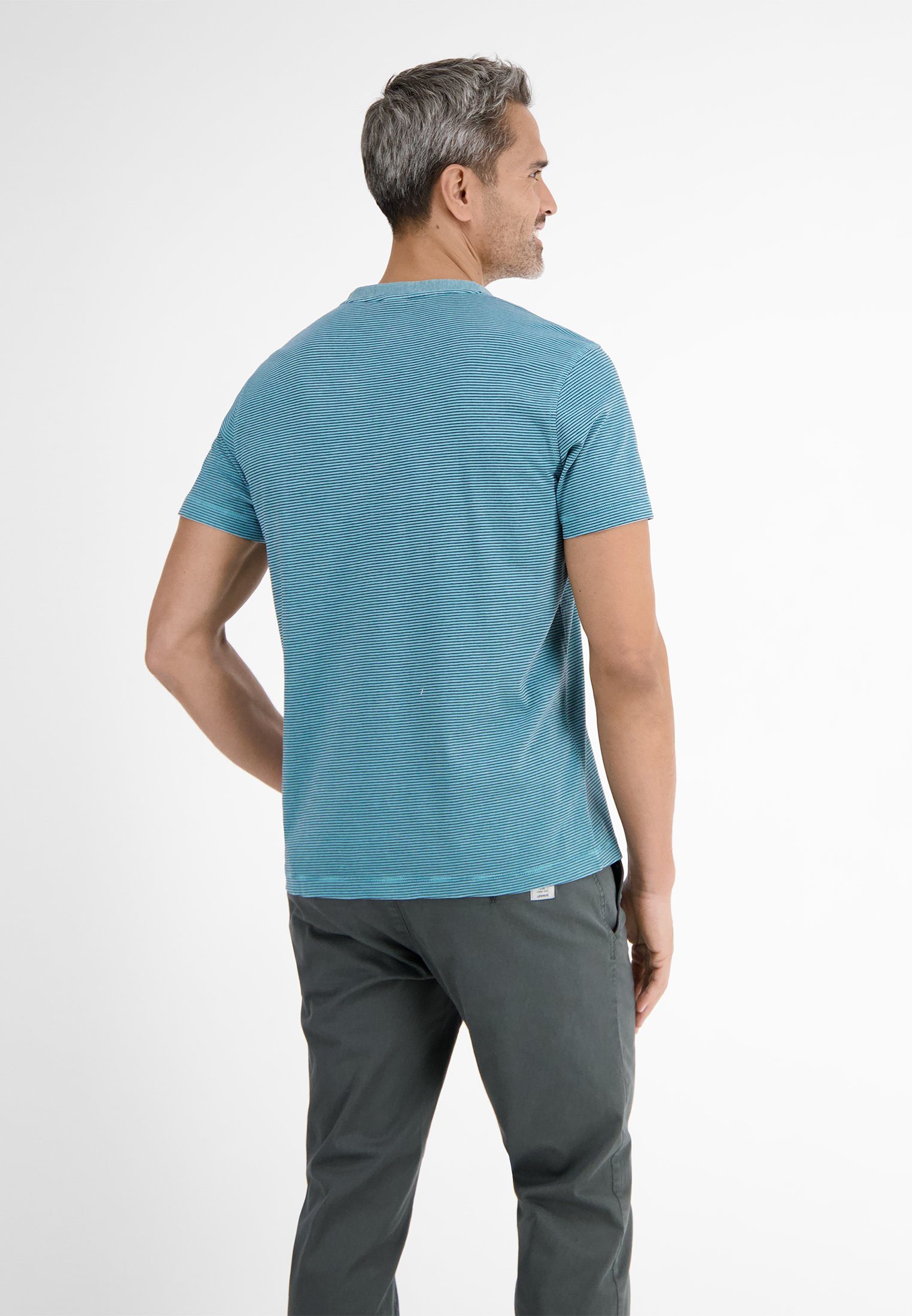 SKY Serafino mit Finelinerstreifen T-Shirt LERROS LERROS BLUE