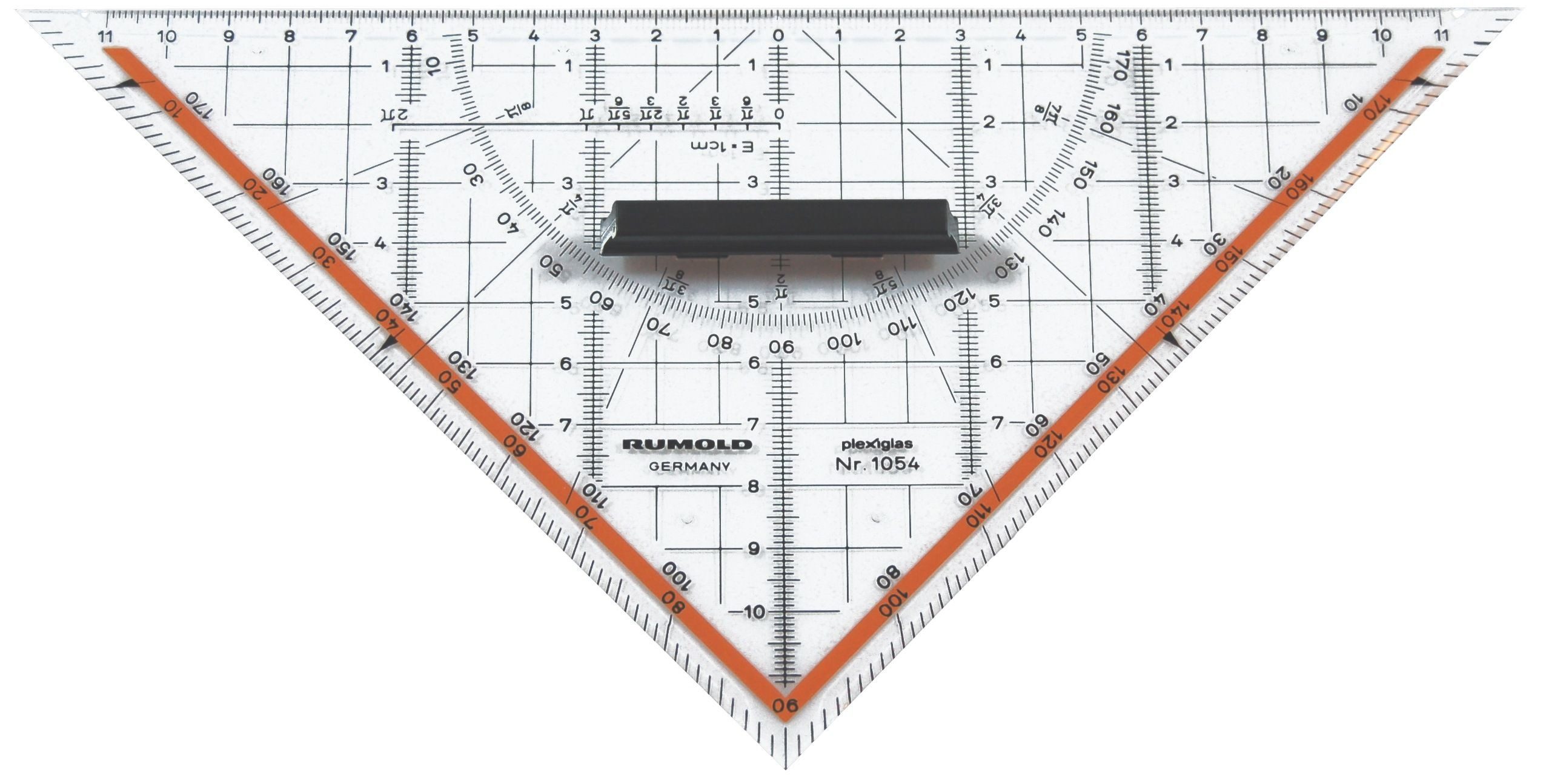 Rumold Geodreieck TZ-Dreieck 25cm Acryl transparent