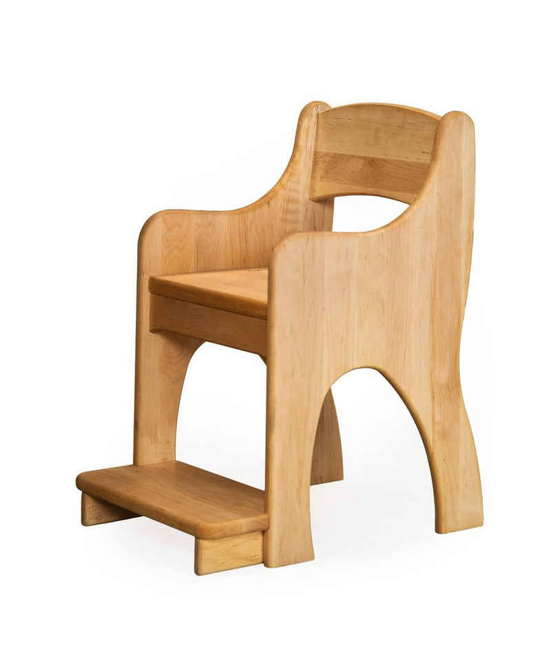 BioKinder - Das gesunde Kinderzimmer Stuhl »Jakob«, Ergonomischer Kinderstuhl mit Armlehne und Fußstütze, Erle