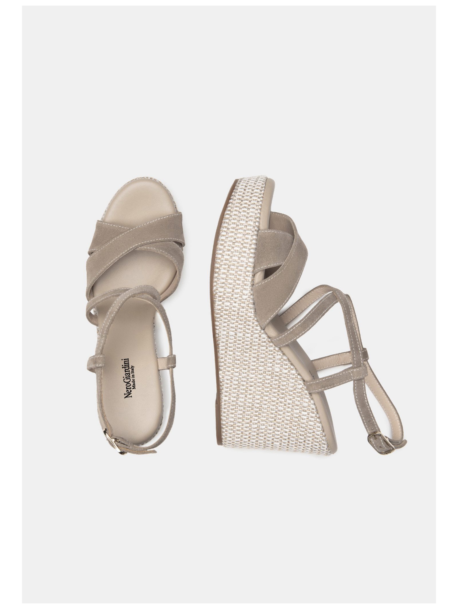 Nero Giardini Nero Giardini Sandalen Veloursleder Keilsandalette
