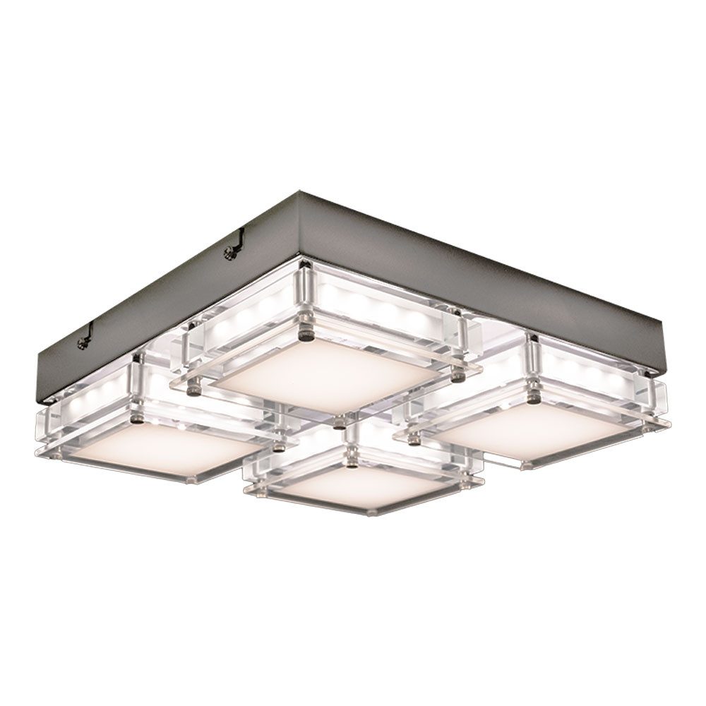 WOFI LED Deckenleuchte, LED-Leuchtmittel fest verbaut, Neutralweiß, Deckenleuchte Deckenlampe Wohnzimmerleuchte, 4-flammig, Modern