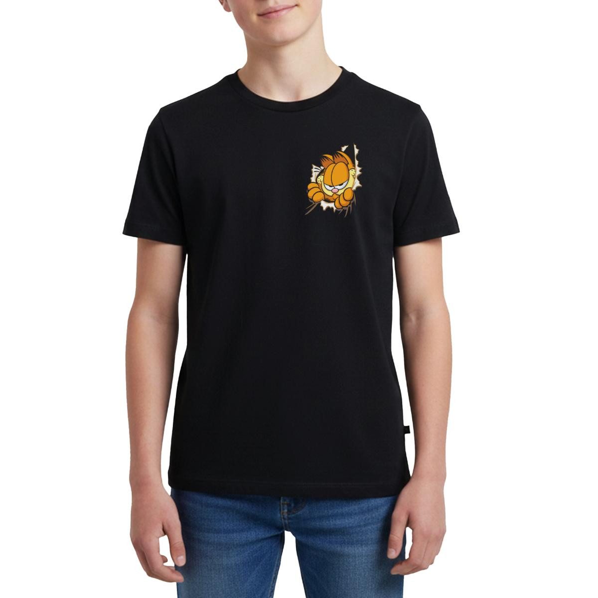 Spreadshirt T-Shirt Garfield Hier Ist Garfield Teenager Premium T-Shirt (1-tlg)