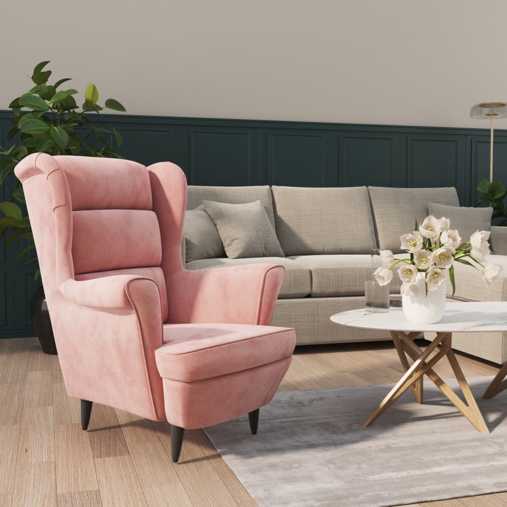 DOTMALL Sessel Sessel Rosa Samt günstig online kaufen
