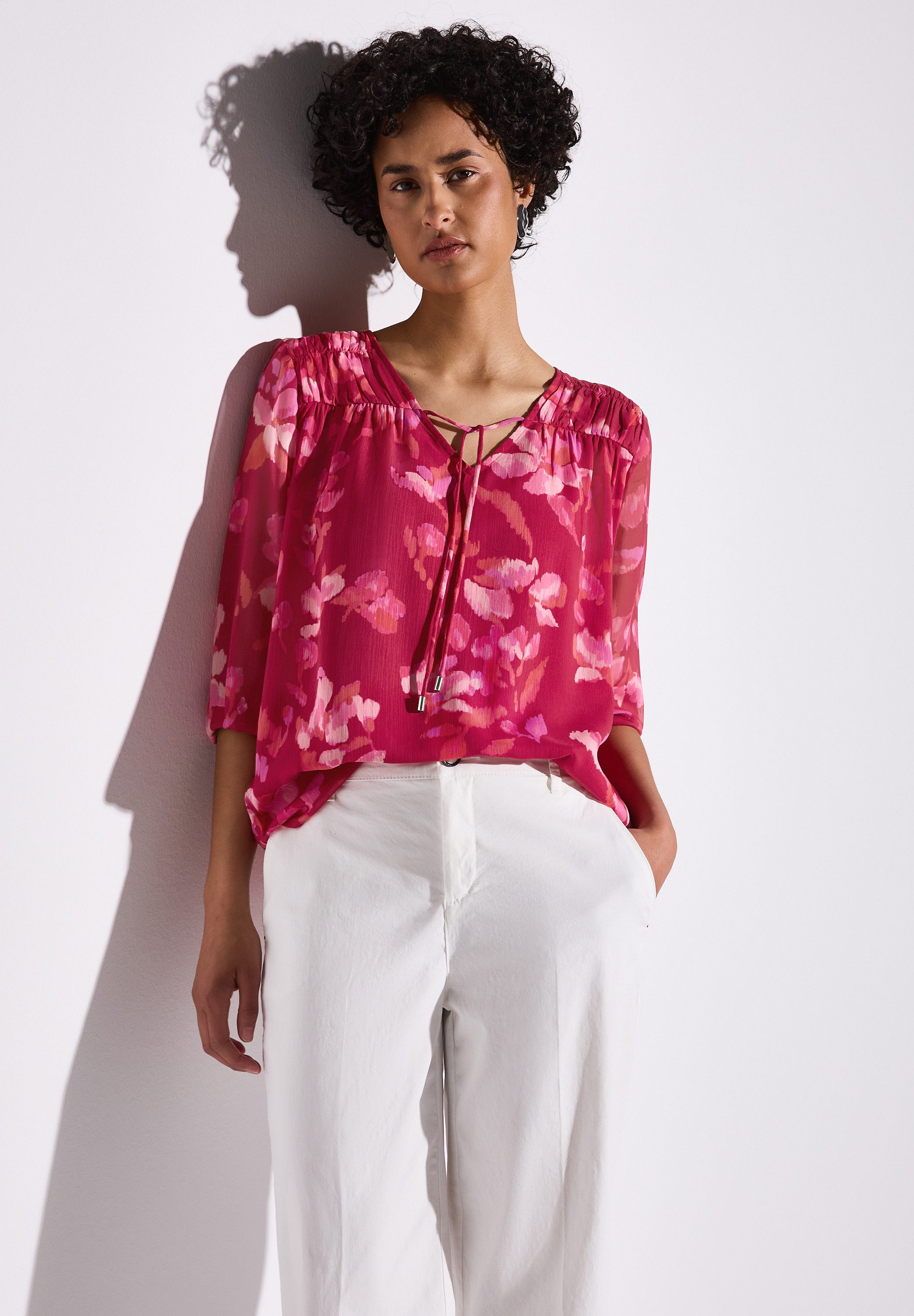 STREET ONE Chiffonbluse mit All-Over Print günstig online kaufen