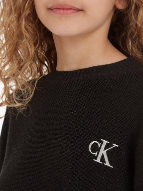 Calvin Klein Jeans Rundhalspullover FESTIVE LUREX SWEATER für Kinder bis 16 Jahre