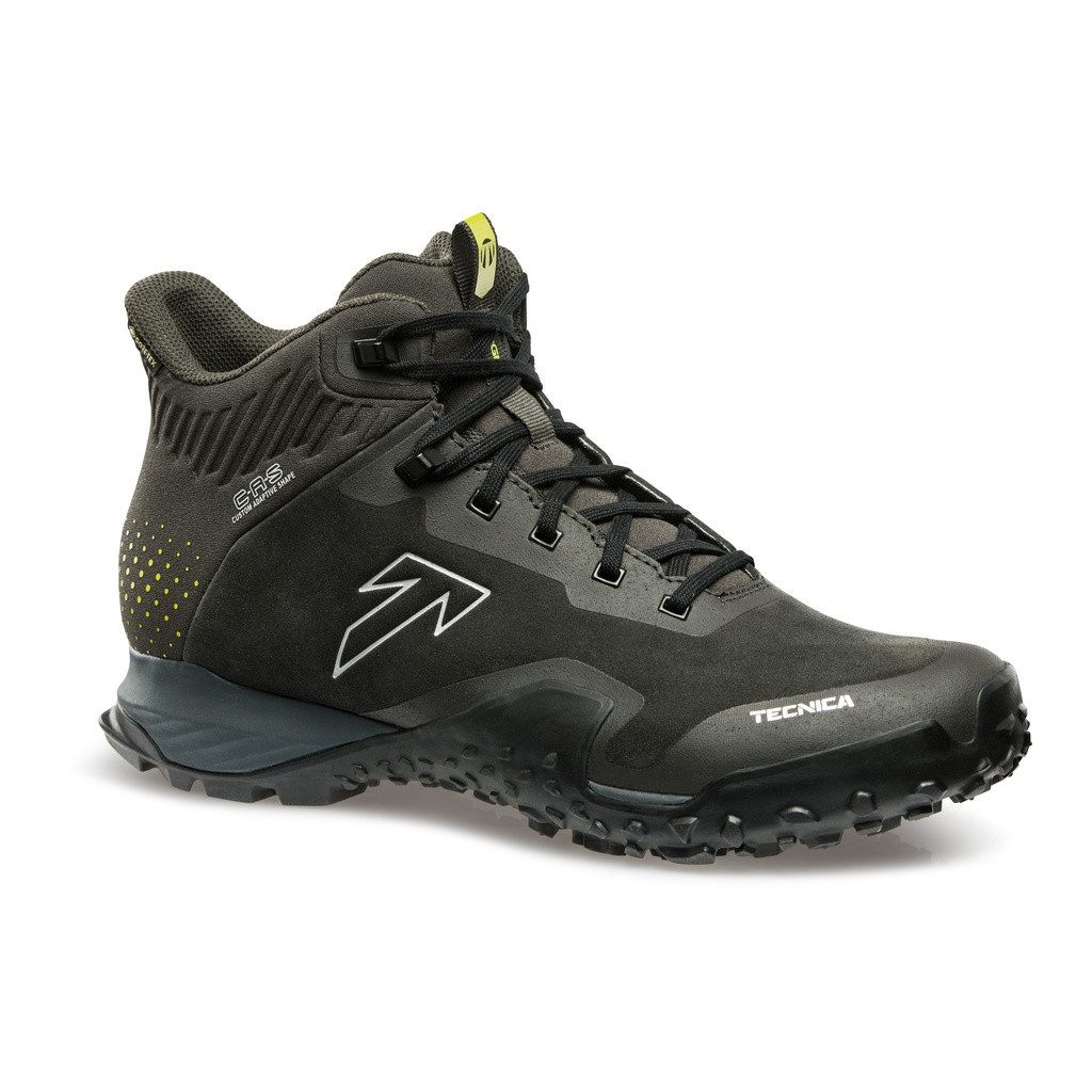 TECNICA Magma Mid GTX (Veloursleder, wasserdicht) schwarz Herren Wanderschuh