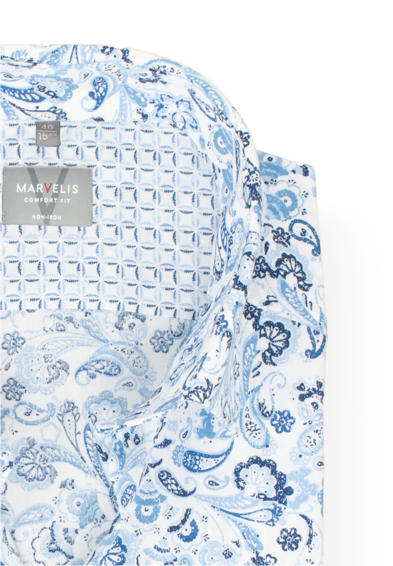 MARVELIS Kurzarmhemd Comfort Fit bequeme Schnittführung
