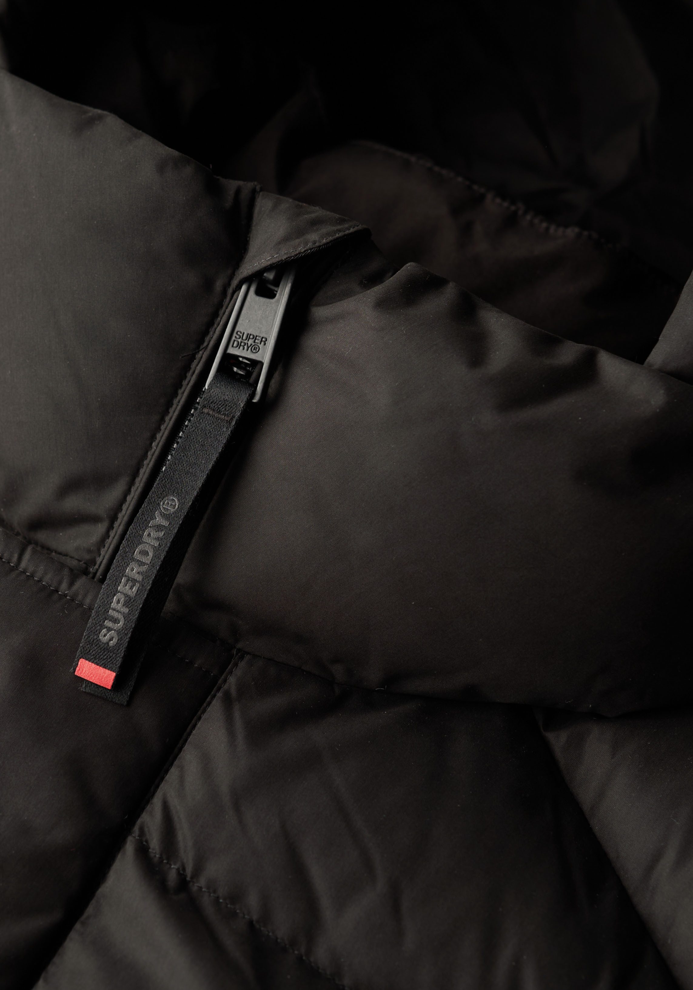 Superdry Steppjacke HOODED MICROFIBRE SPORT PUFFER