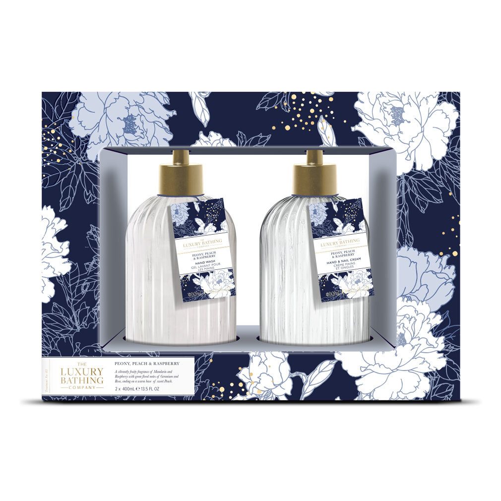 Grace Cole Hautpflege-Set Dárková sada péèe o ruce Pivoòka, Broskev & Malina 2 ks