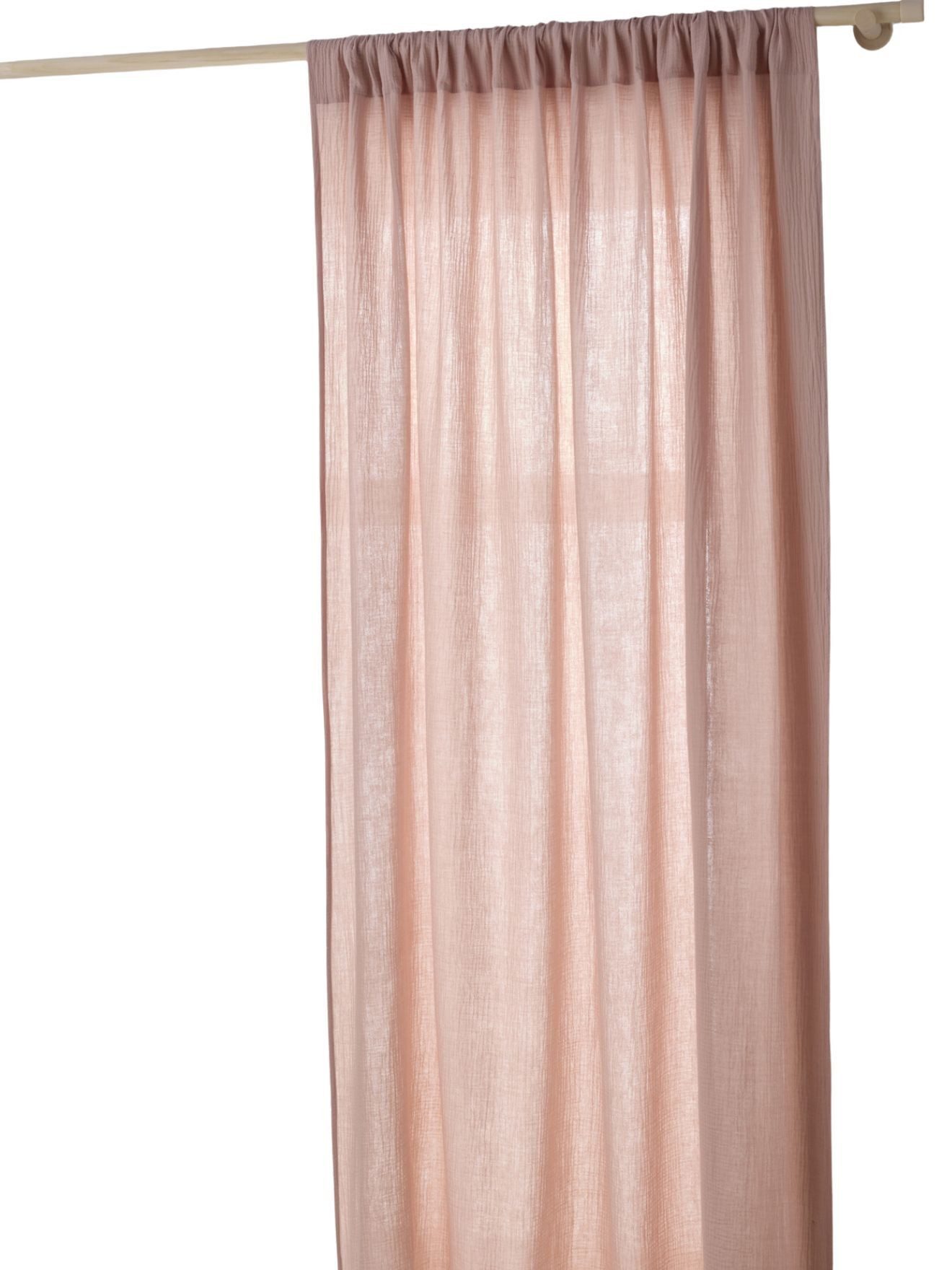 vertbaudet Vorhang Kinderzimmer Vorhang aus Musselin, Tunnelzug, Baumwolle