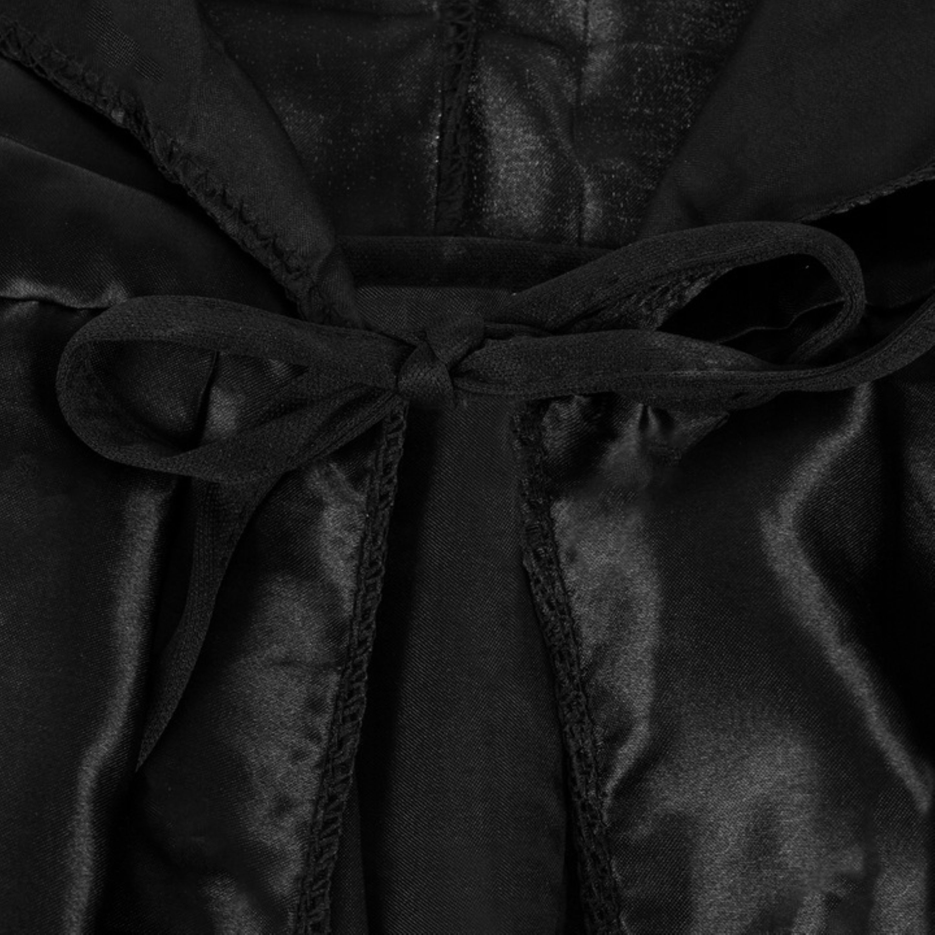 Festivalartikel Arzt-Kostüm Lange Umhang mit Kapuze 172cm, Halloween Kostüm Malatec Schwarz