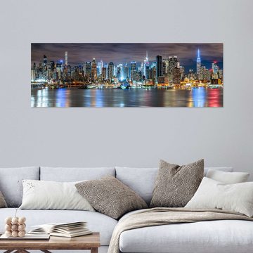 Posterlounge Wandfolie Sascha Kilmer, NEW YORK CITY - Skyline Panorama, Wohnzimmer Fotografie
