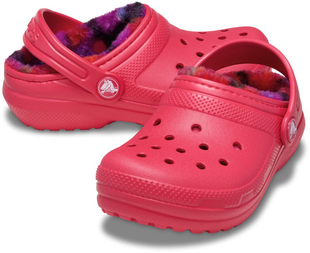Crocs Classic Lined Bold Check Clog Hausschuh mit Warmfutter