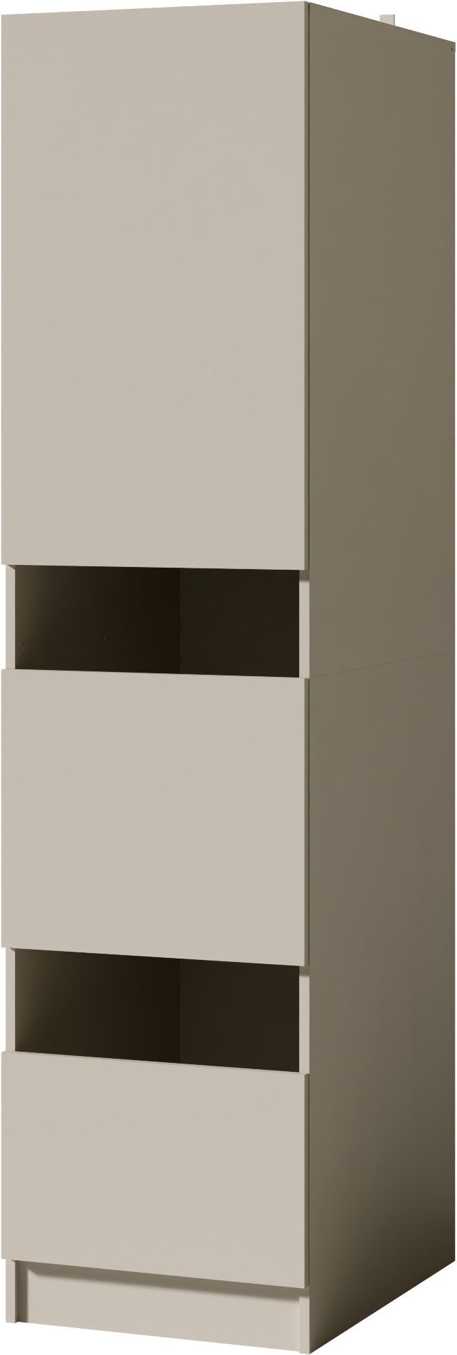 BASIC by Balculina Wäscheschrank Washhome B/T/H 50x200x68 cm (1-St) Breite 50cm, höhenverstellbare Metallfüße