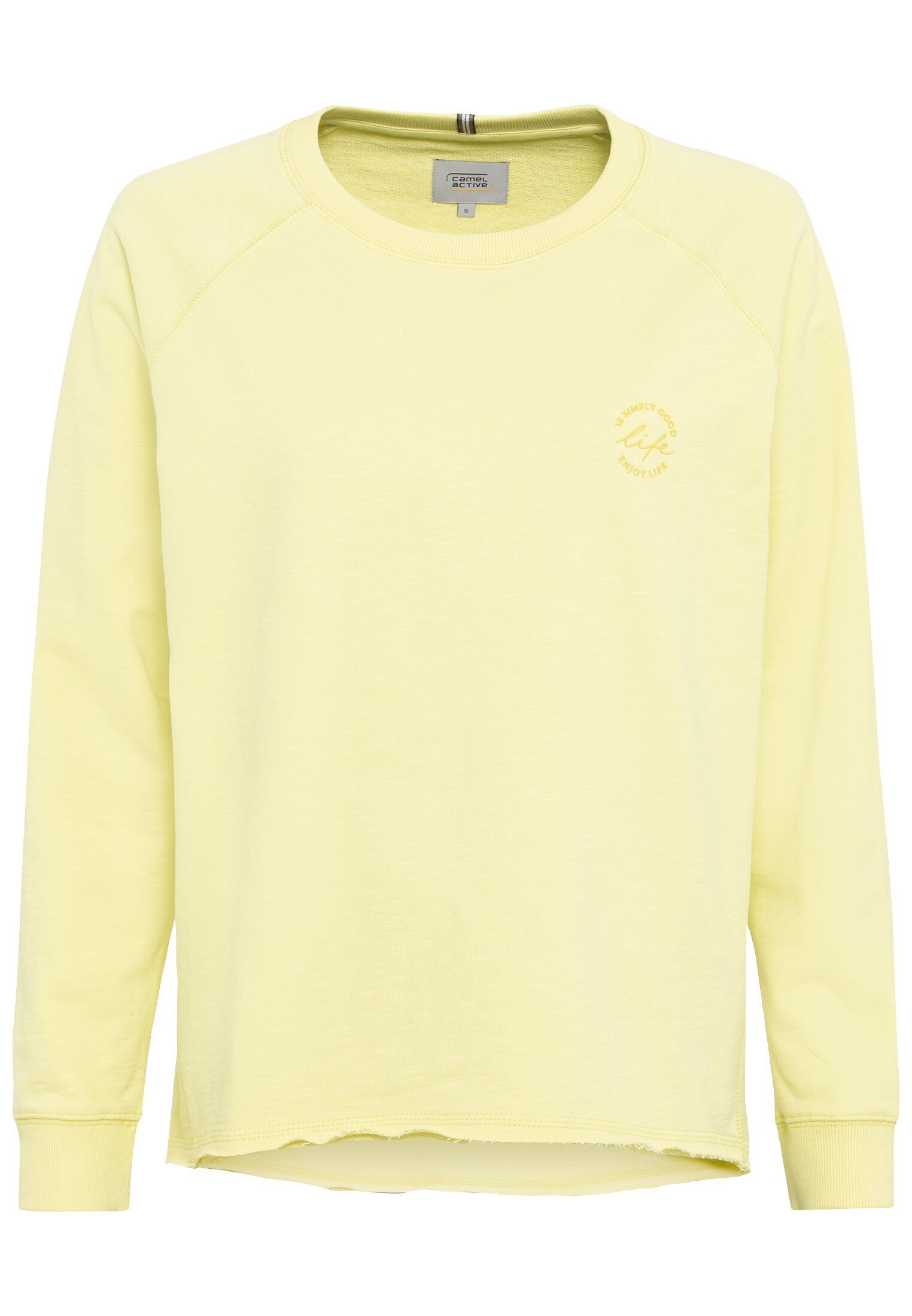camel active Sweatshirt Rundhals Sweatshirt mit tonalem Rubber Print günstig online kaufen