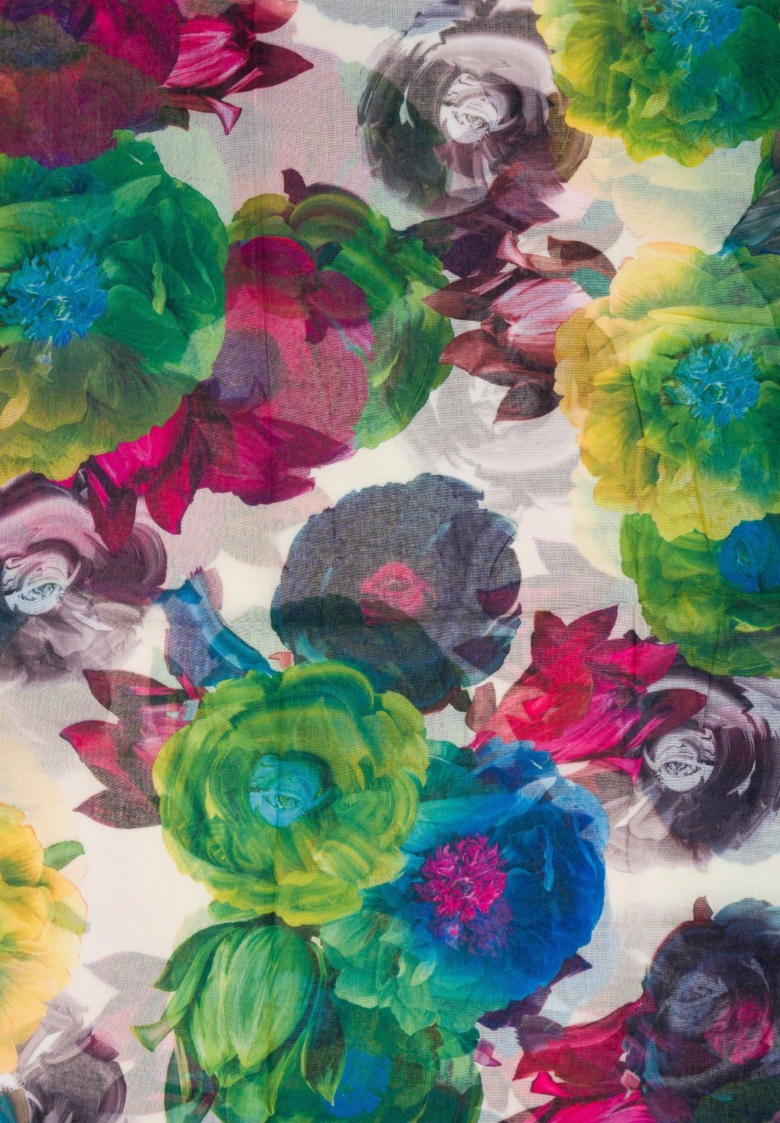 styleBREAKER Loop Loop mit Blumen Muster, günstig online kaufen