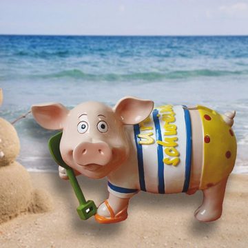 Giftcompany Spardose Gift-Company Urlaubs-Sparschweini HOLIDAY Größe M, (Stück, 1-tlg)