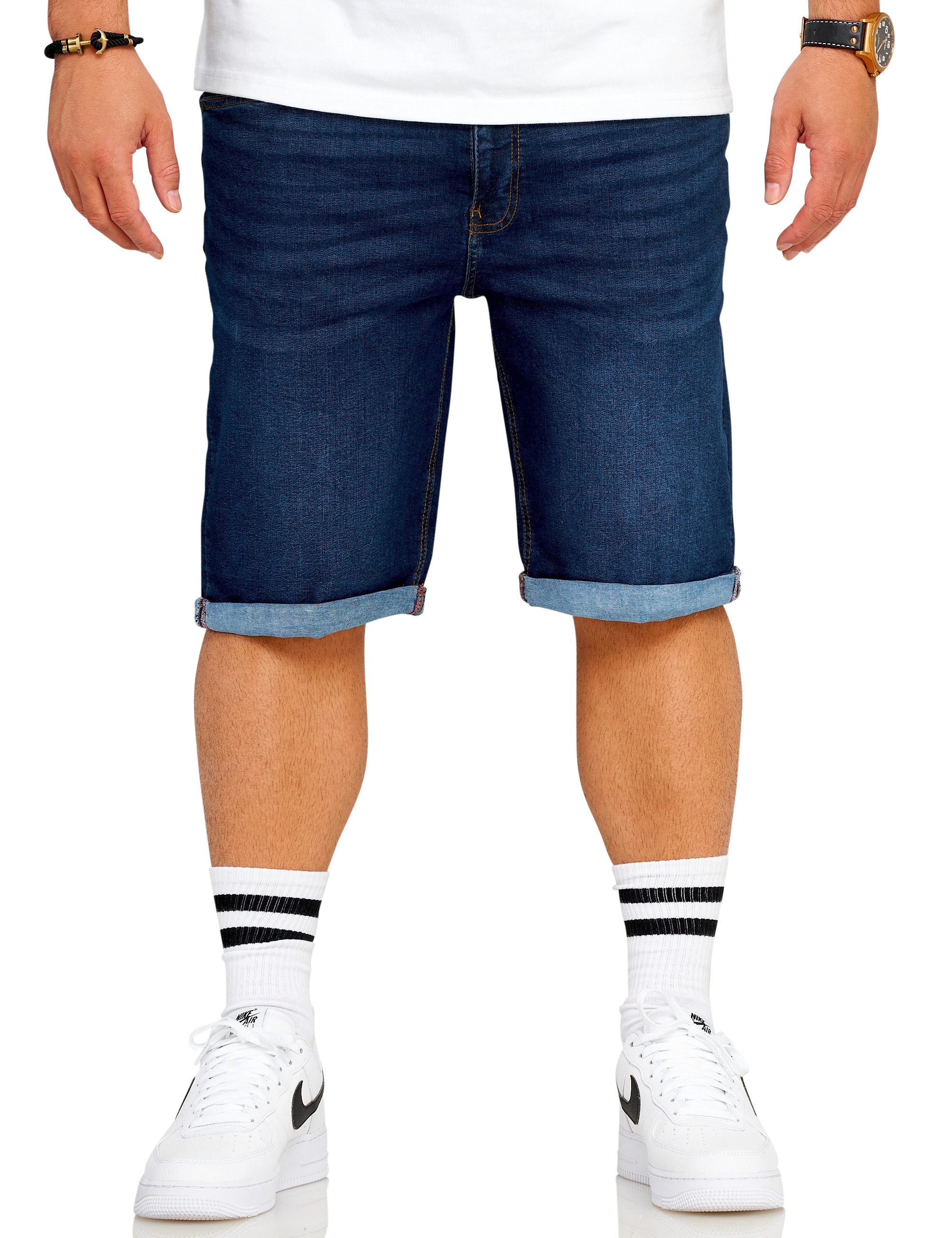 SOULSTAR Jeansshorts S2ALOJA Herren Kurze Hose Jeans Shorts Bermuda Stretch günstig online kaufen