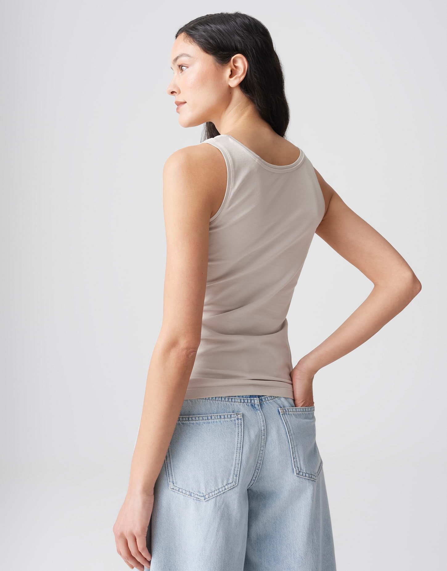 OPUS Trägertop Tanktop IMILIA Slim aus BCI Cotton Mix
