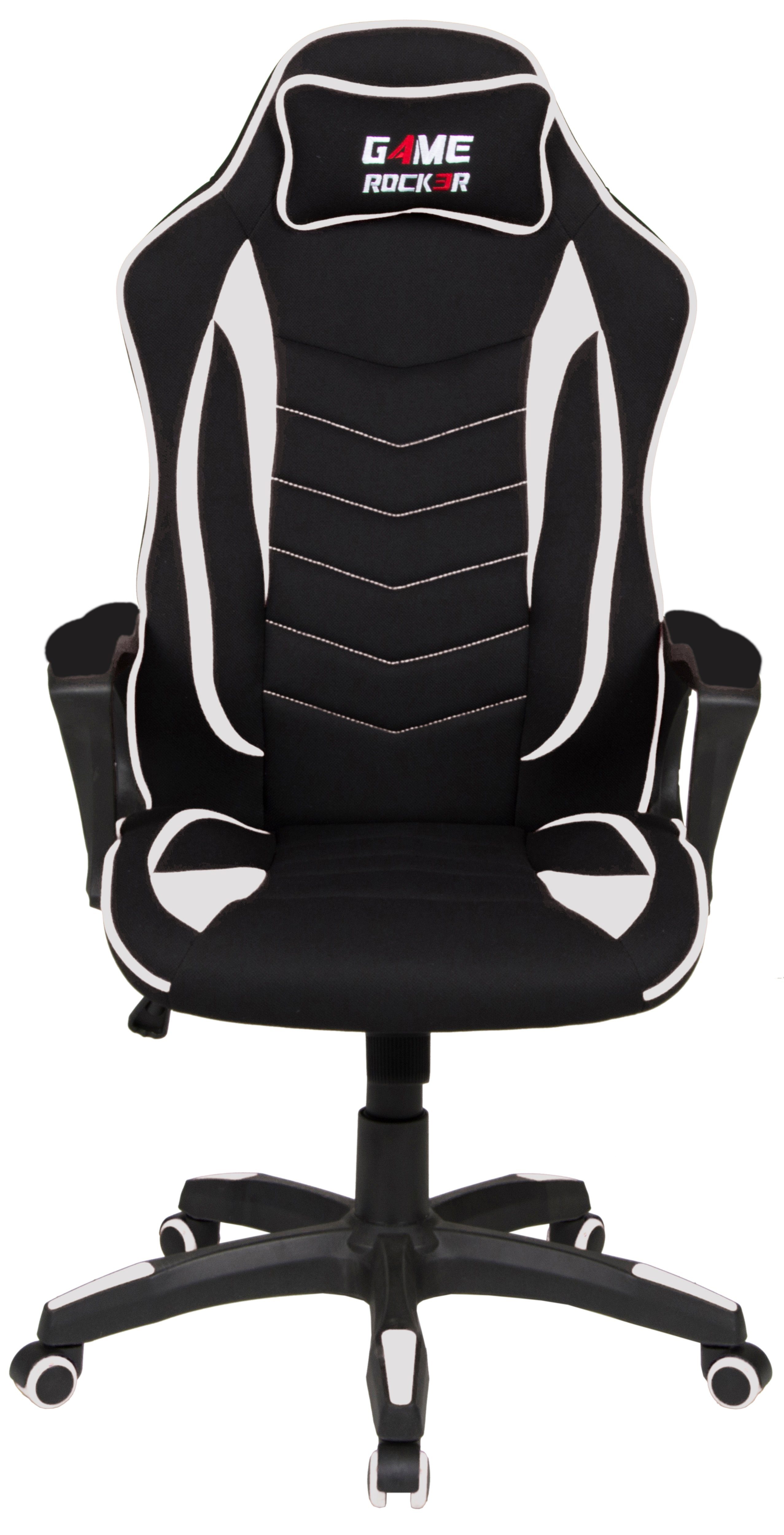 Duo Collection Gaming-Stuhl mit komfortabler Game-Rocker R-10, Nackenkissen Drehfunktion & Bürostuhl