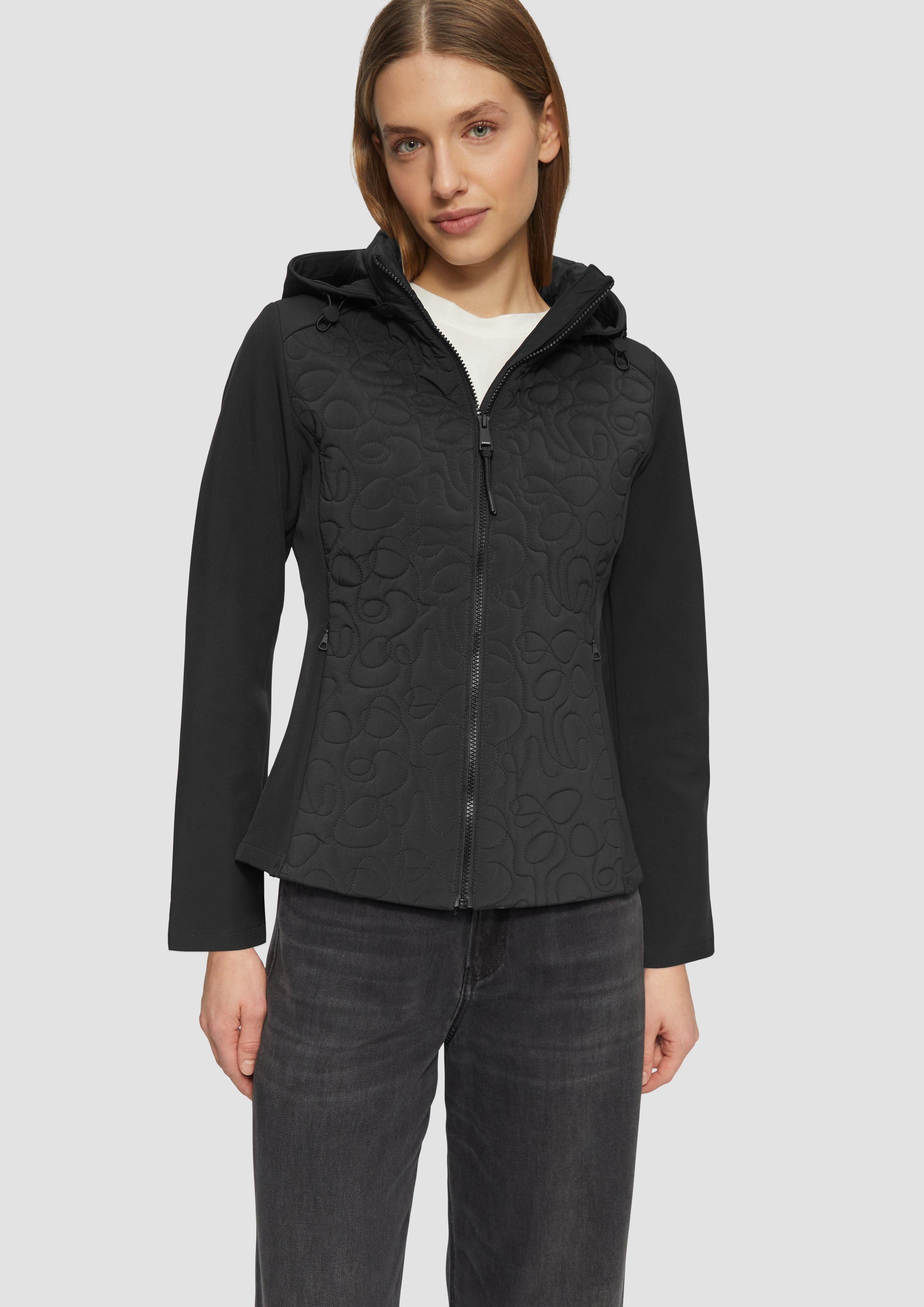 s.Oliver Funktionsjacke Materialmix-Jacke mit Steppmuster im günstig online kaufen