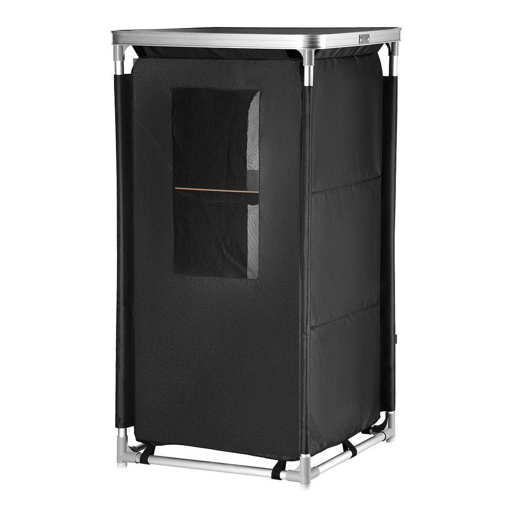 NILS CAMP Campingschrank Outdoor Reiseschrank (Spar-Set, 62 x 48 x 105 cm, 3 Fächer) praktischer und robuster Begleiter für Camping