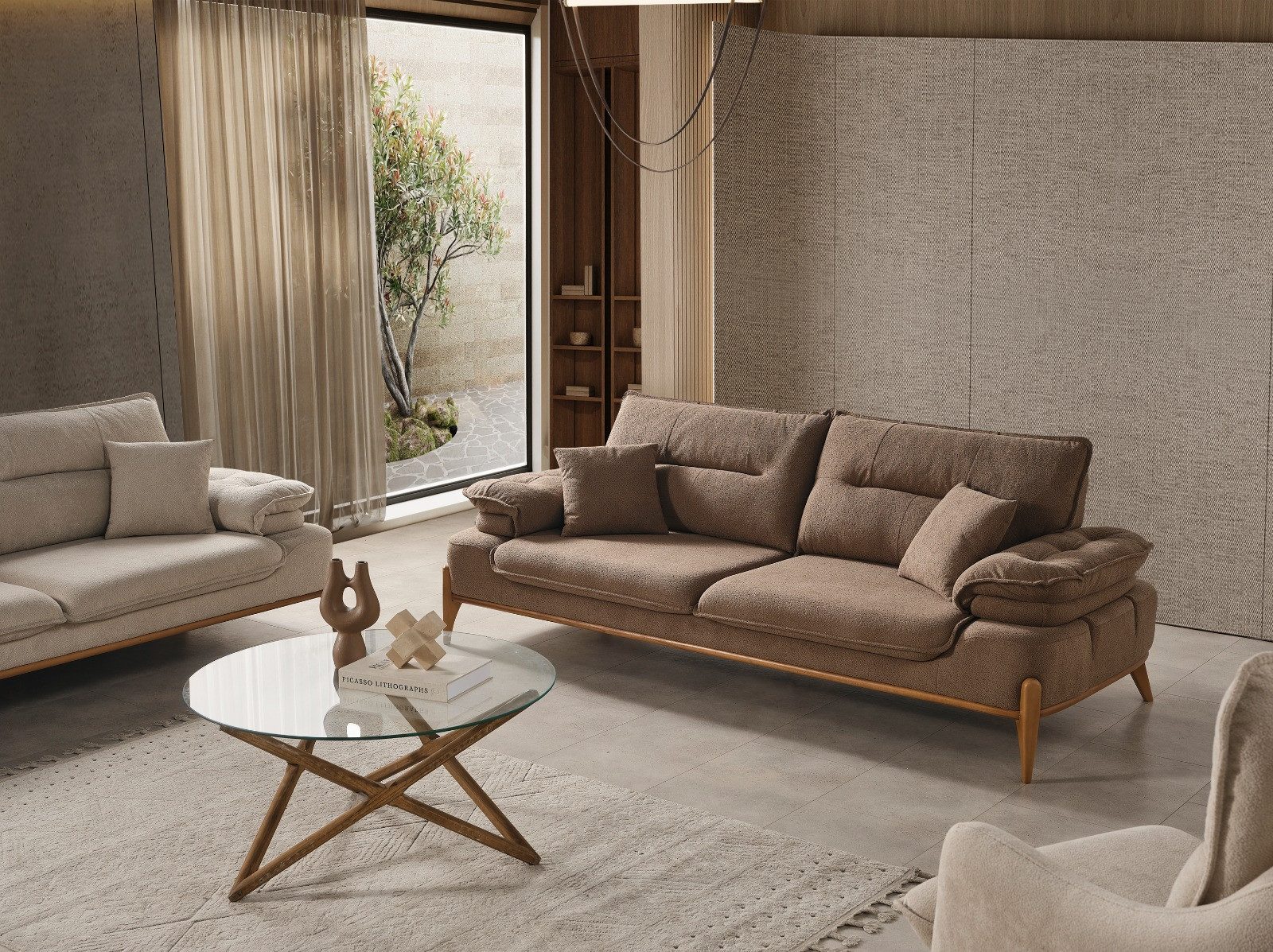 Nobelaa Sofa Sitzgruppe/Sofa Set - Wohnzimmergarnitur "Lobelia" 3+3+1+1