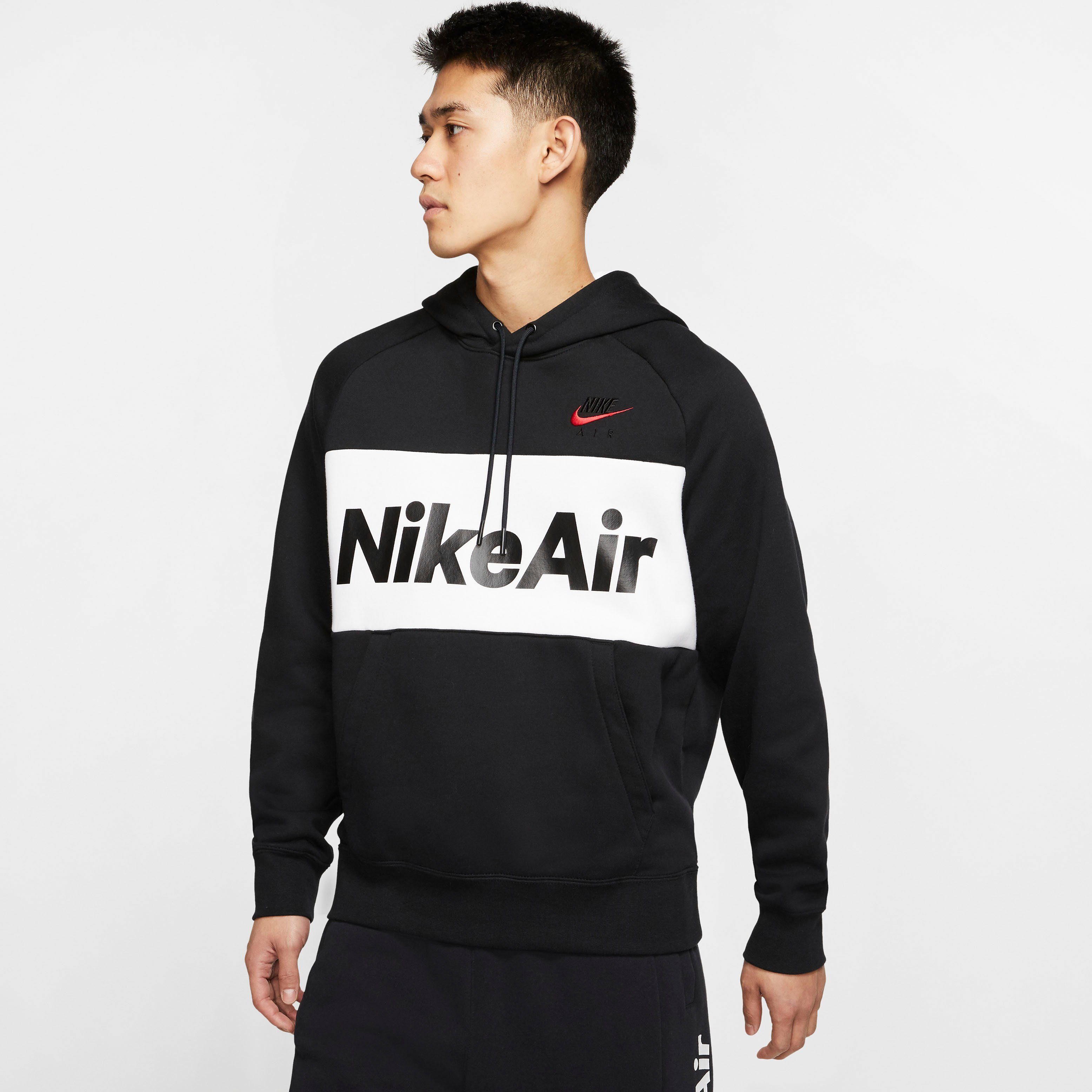 men's fleece pullover hoodie nike air