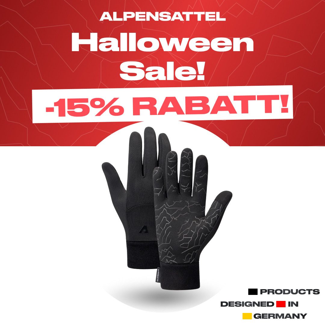 Alpensattel Fahrradhandschuhe Premium Thermo Fahrrad Рукавички 2.0 (Handschuhset, 1-St., Thermo-Radhandschuhe mit Touchfunktion & Silikongrip) Touchscreenfähig · Winddicht · Silikon-Grip · Warm gefüttert