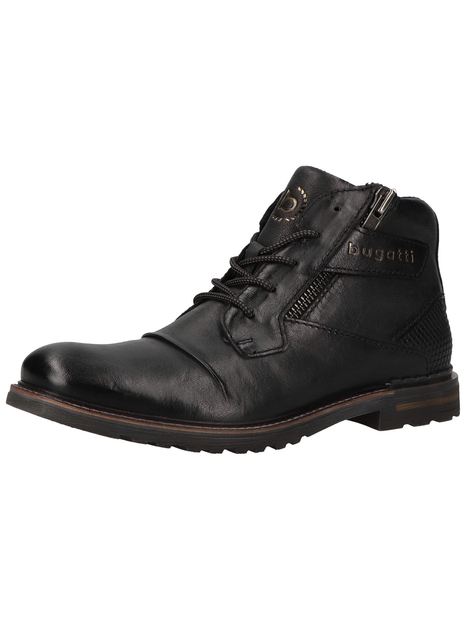 bugatti bugatti Stiefelette Leder Schnürstiefelette