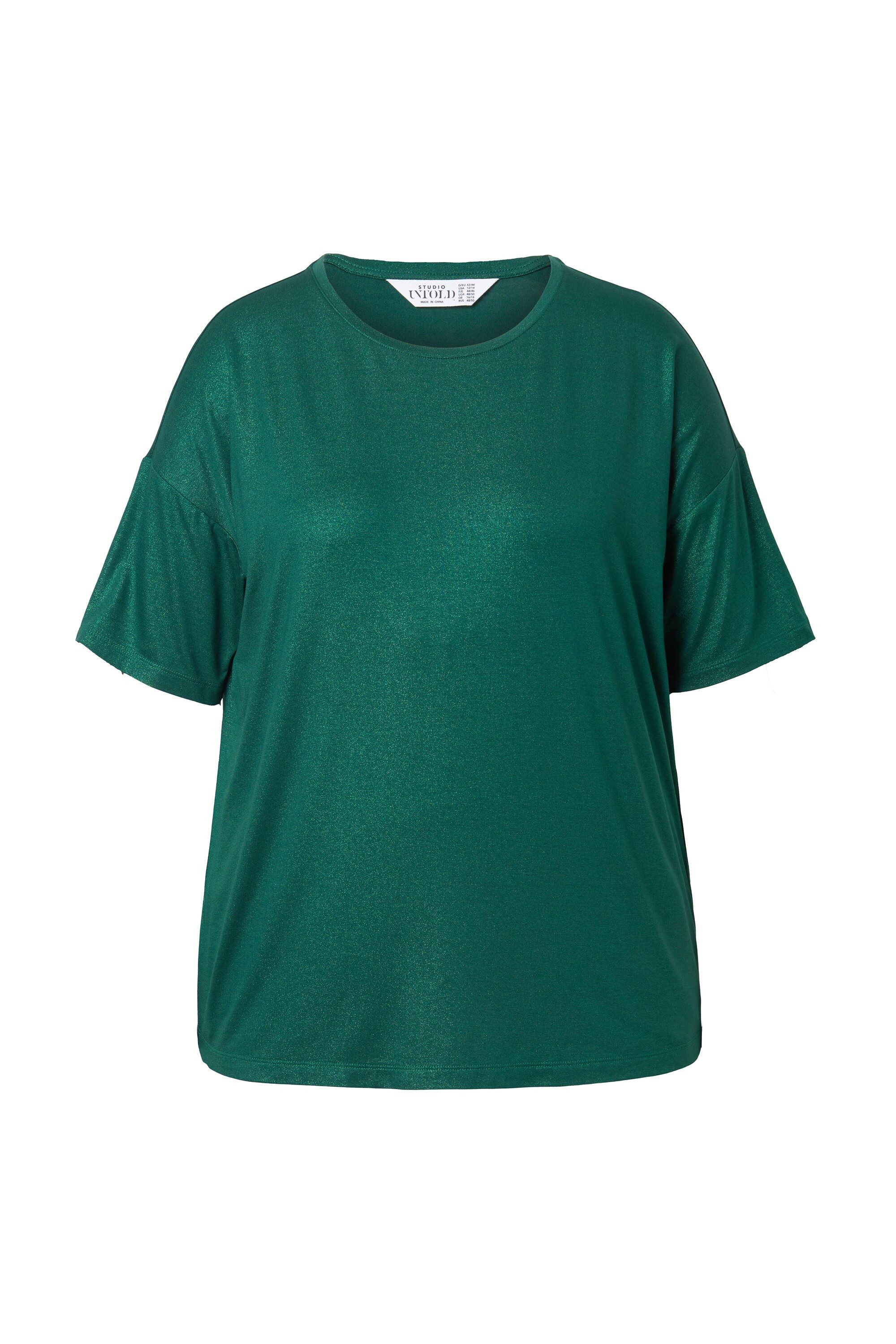 Studio Untold T-Shirt T-Shirt Glanz-Coating Halbarm günstig online kaufen