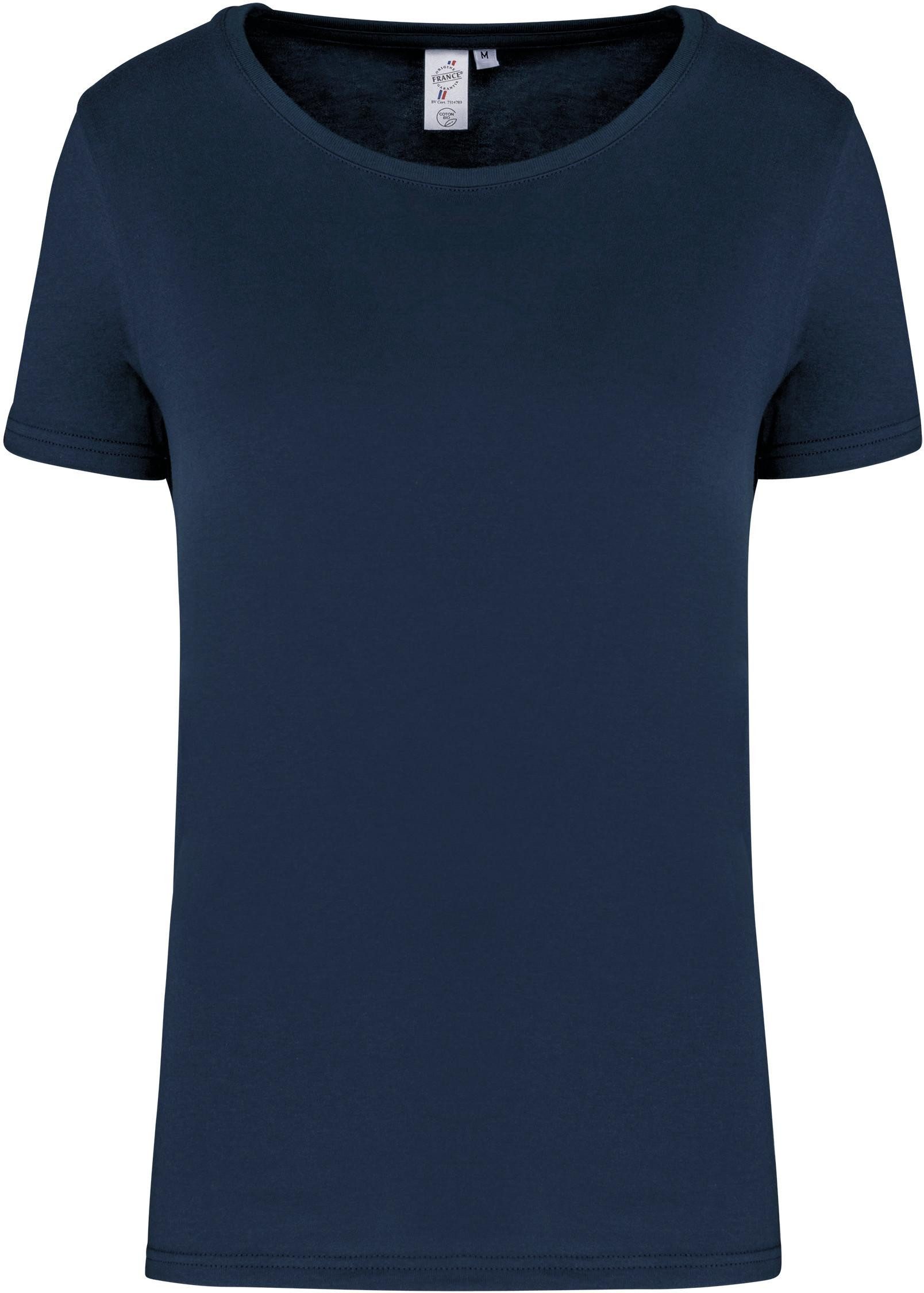 Rundhalsshirt Damen Bio-T-Shirt "Origine France Garantie"""