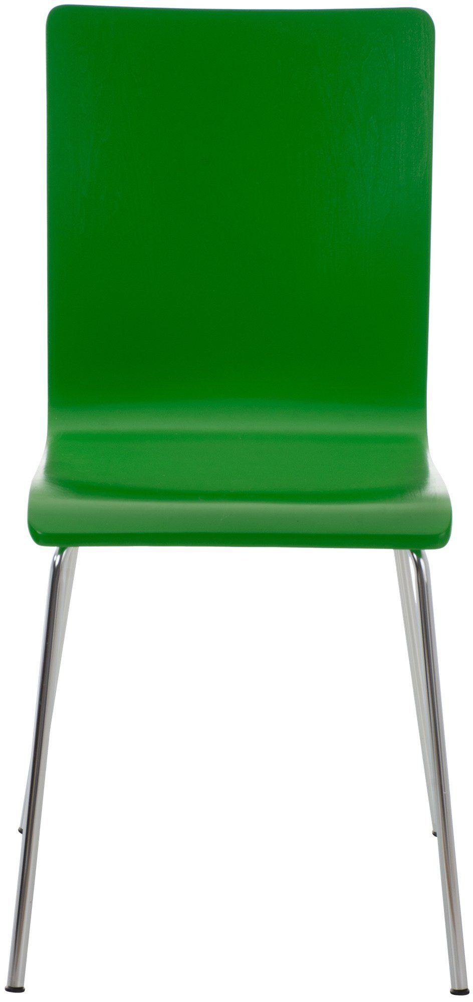 CLP Besucherstuhl Pepe, ergonomisch geformter Holzsitz & Metallgestell